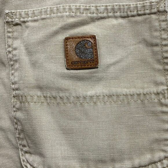 Carhartt Men's Tan and Cream Jeans Size 36”X30” - Picture 8 of 12